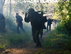 Второй этап 12-километрового марш-броска преодолели лишь четыре человека