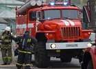 Пожарная машина. Фото предоставлено пресс-службой ГУ МЧС России по Иркутской области