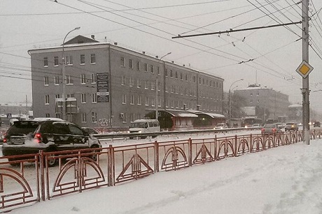 Снег в Иркутске. Фото aisonaku из «Инстаграм»