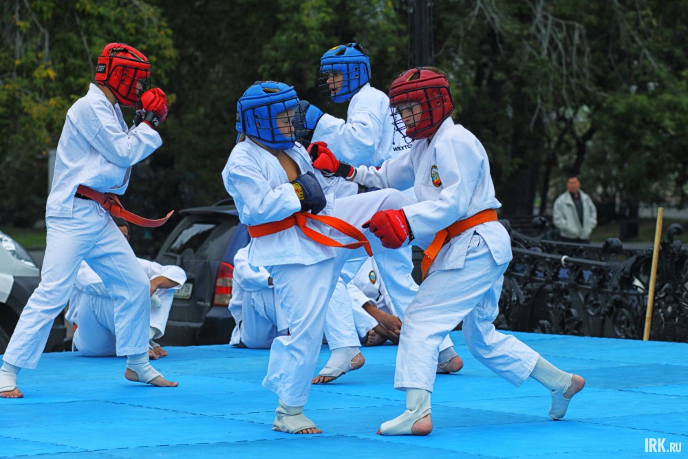 В мероприятии приняли участие воспитанники школ боевых искусств