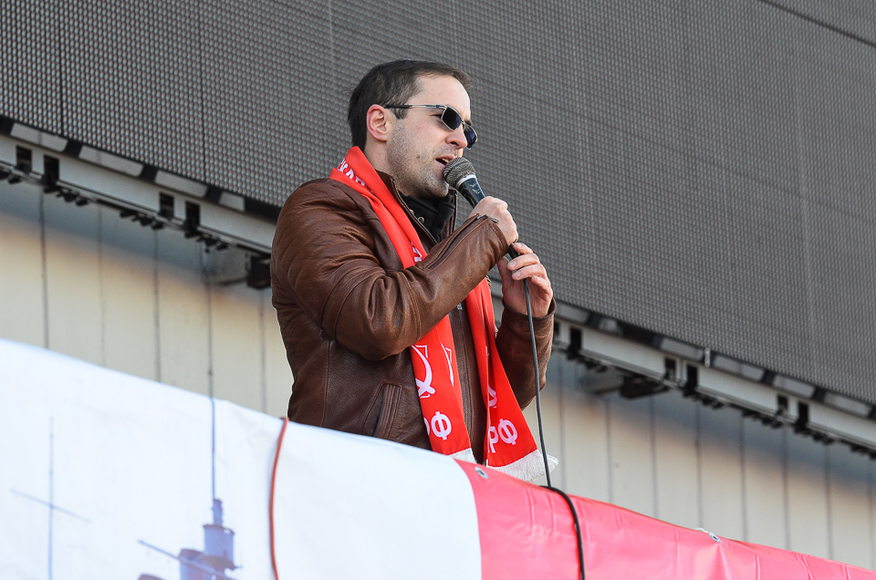 Руководитель областной комсомольской организации, секретарь обкома КПРФ по работе с молодежью Андрей Ахмадулин.