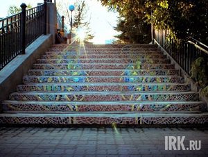 Мозаичная лестница. Фото пресс-службы администрации Иркутска
