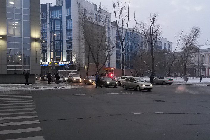 На месте аварии. Фото группы «ДТП 38RUS»