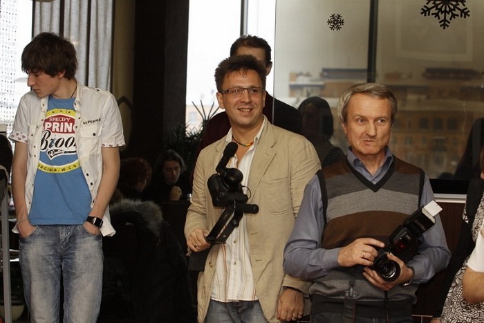 Фотографы Игорь Сычев (слева), Сергей Момотюк