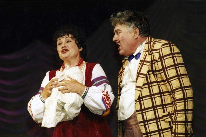 Николай Хохолков в роли Сусика в спектакле «Трембита», 1998 год. Фото предоставлено Иркутским музыкальным театром