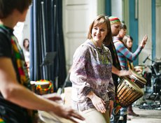 Группа «Этнобит»: Ефим Викторов, Наталья Власевская, Артем Тихонов