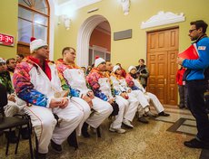 Брифинг факелоносцев перед стартом Эстафеты. Фото Артема Моисеева