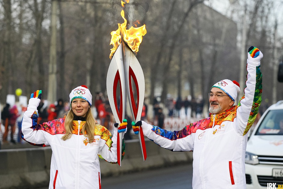 Фото олимпийского огня