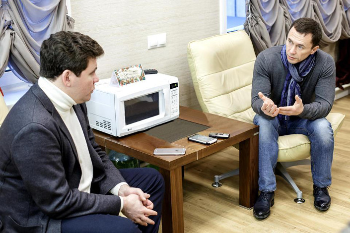 Денис Мацуев и Дмитрий Бердников. Фото пресс-службы администрации Иркутска