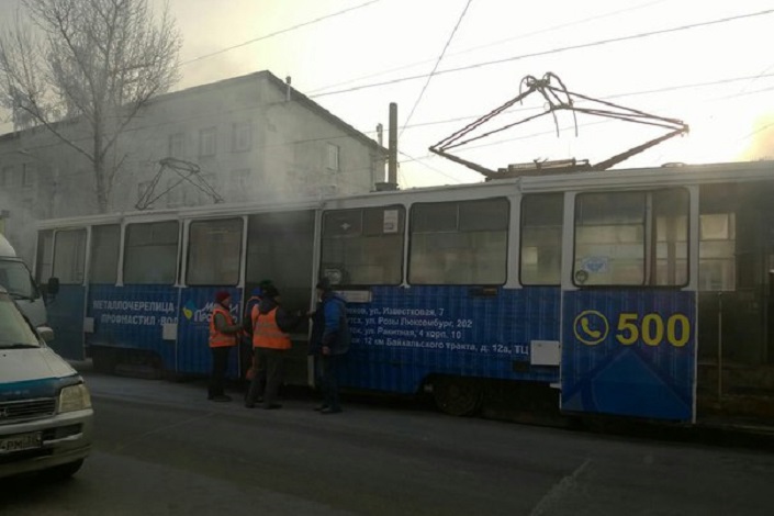 Трамвай. Фото из группы «ДТП 38RUS»