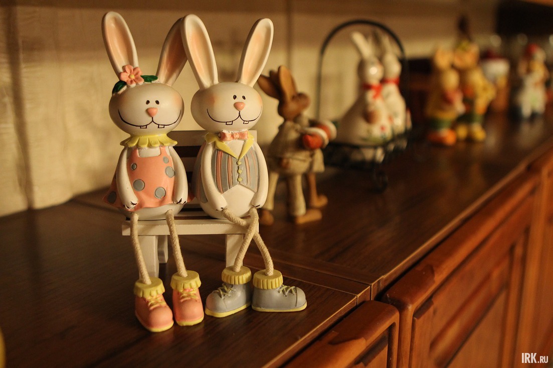 Парные кролики –—символ семейного счастья.