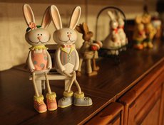 Парные кролики –—символ семейного счастья.