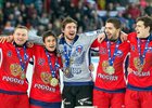 Хоккеисты сборной России после победы в 2015 году. Автор фото — Вячеслав Айкин