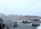 На месте аварии. Фото из группы «ДТП 38RUS»