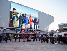 Во время флешмоба был организован телемост с другими участниками «Глобального ёхора».