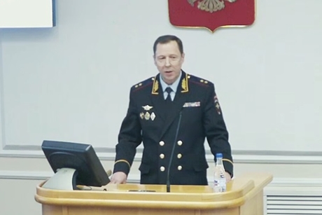 Андрей Калищук. Скриншот трансляции с сессии ЗС