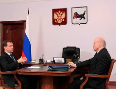 С губернатором Иркутской области Дмитрием Мезенцевым