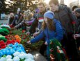 Заключительный этап был начат с торжественного митинга и возложения венков к мемориалу «Вечный огонь Славы» в Иркутске