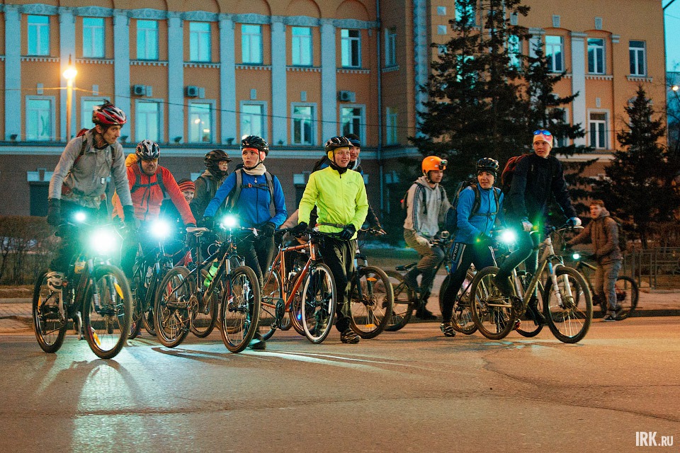 Участники велопробега