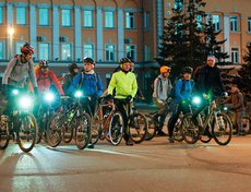 Участники велопробега