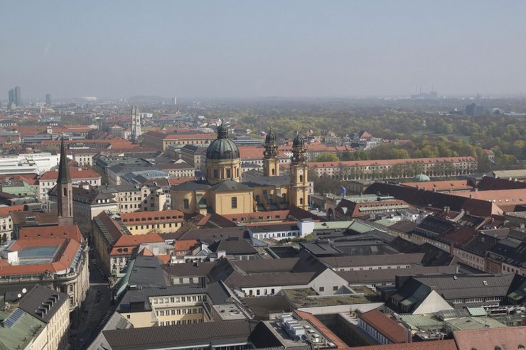 Панорама Мюнхена. Фото www.tonkosti.ru