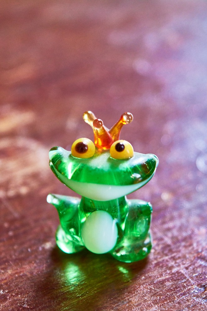 Первая лягушка в коллекции Елены была выиграна в конкурсе на одном из детских праздников.