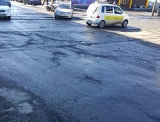 Пересечение улиц Горная и Партизанская. Фото предоставила Татьяна Михайлова