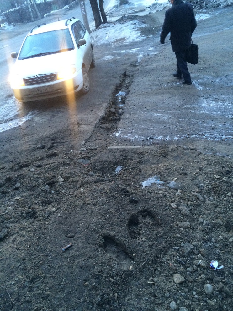 В районе дома № 30 по улице Гоголя. Фото предоставлено читателем