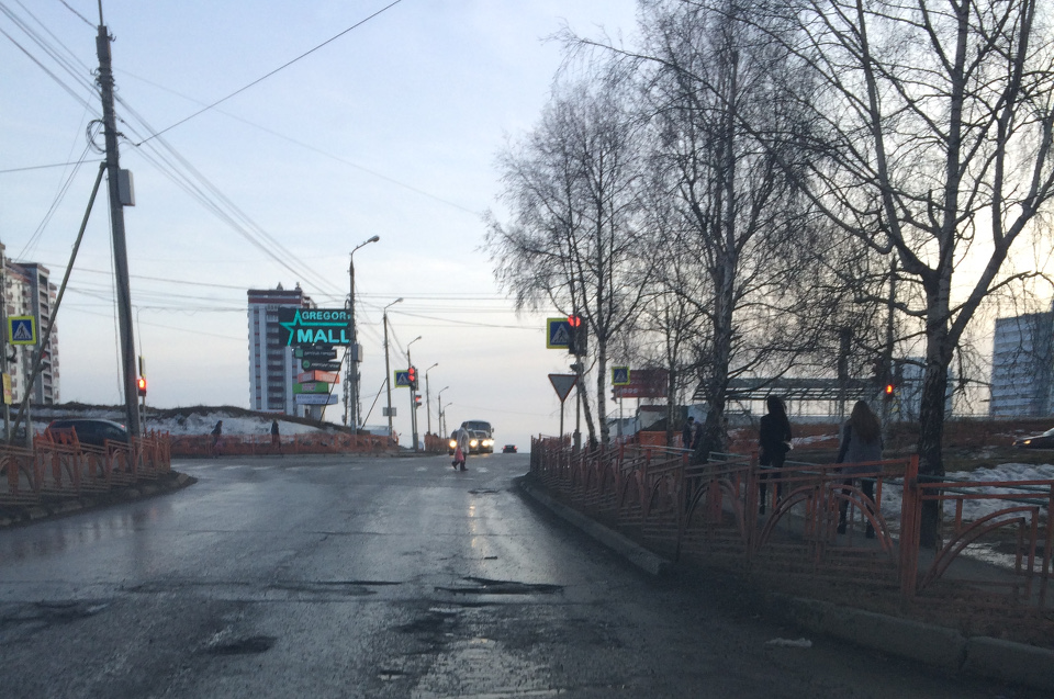 20-й Советский переулок возле светофора на Баумана. Фото прислала Екатерина Елизова