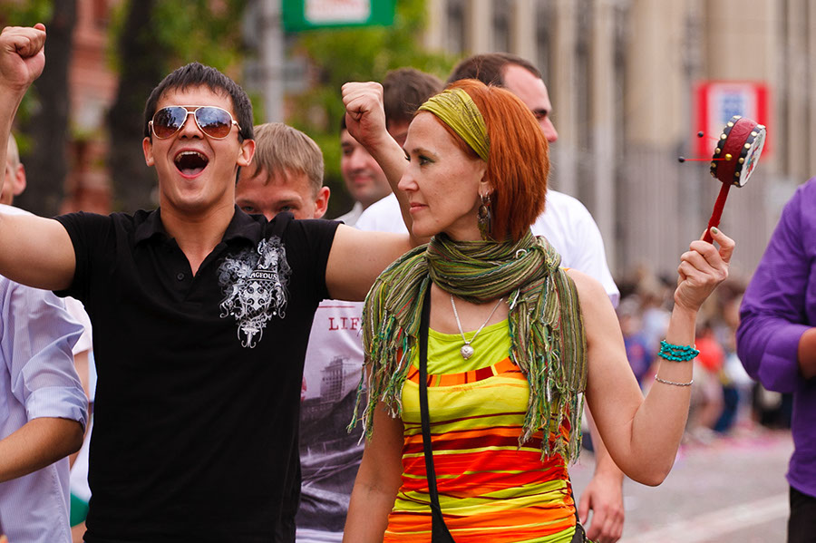 Карнавал «Шагаем вместе». Фото Владимира Смирнова, IRK.ru