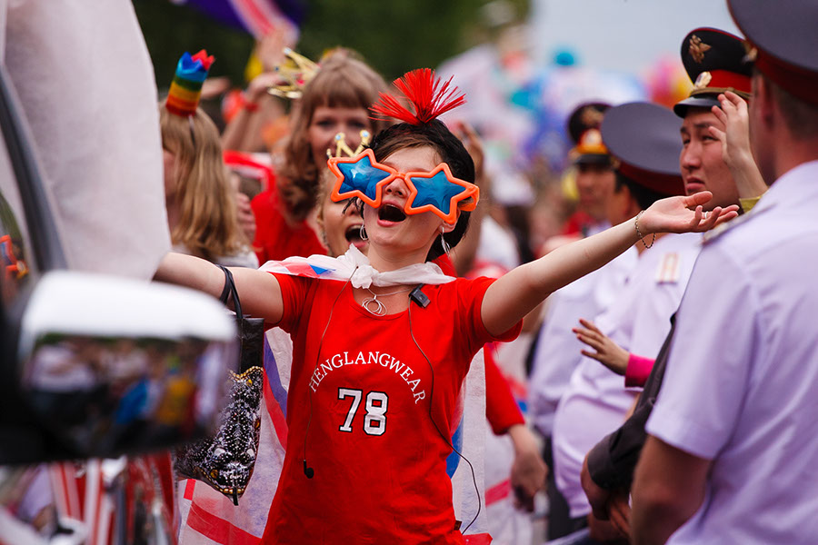 Карнавал «Шагаем вместе». Фото Владимира Смирнова, IRK.ru