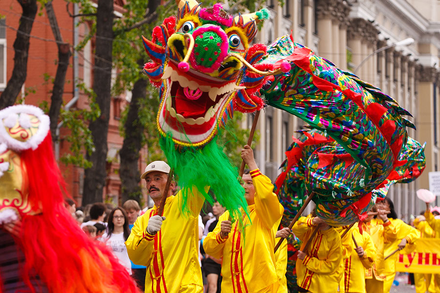 Карнавал «Шагаем вместе». Фото Владимира Смирнова, IRK.ru
