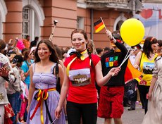 Карнавал «Шагаем вместе». Фото Владимира Смирнова, IRK.ru