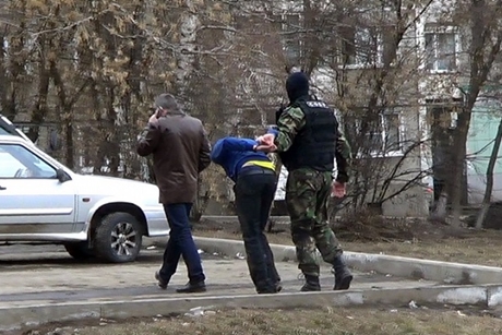 Во время задержания. Фото пресс-службы ГУ МВД России по Иркутской области