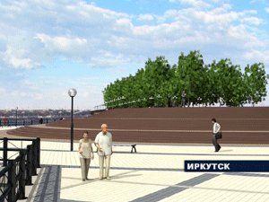 Проект нижней набережной реки Ангара. Фото АистТВ.