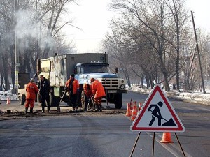 Дорожные работы в Иркутске. Фото из архива АС Байкал ТВ.