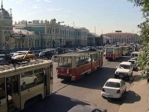 Привокзальная площадь Иркутска. Фото АС Байкал ТВ.