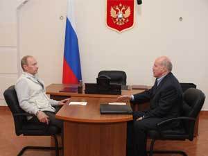 Встреча В. Путина и Д. Мезенцева. Фото КП-Иркутск.