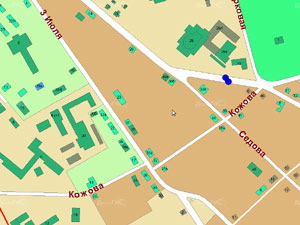 Пересечение улиц Кожова и 3-го Июля на карте города. Изображение с сайта 2gis.ru.