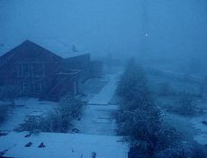 Снегопад. Фото прислано пользователем Ирк.ру.