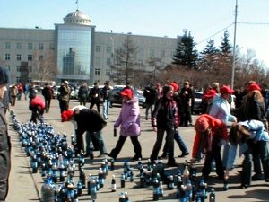 Флешмоб в Иркутске. Фото «Байкальское движение».