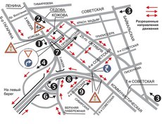 Схемы развязок на правом берегу Ангары.