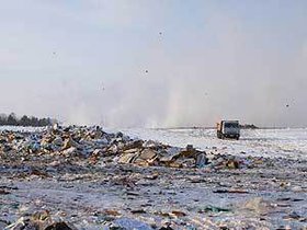 Полигон бытовых отходов в Братске. Фото Валентины Муратовой.