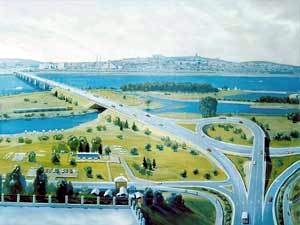 Макет нового моста через Ангару в Иркутске. Фото КП-Иркутск.