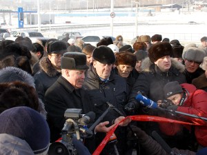 Церемония открытия моста. Фото репортажной группы NDV.