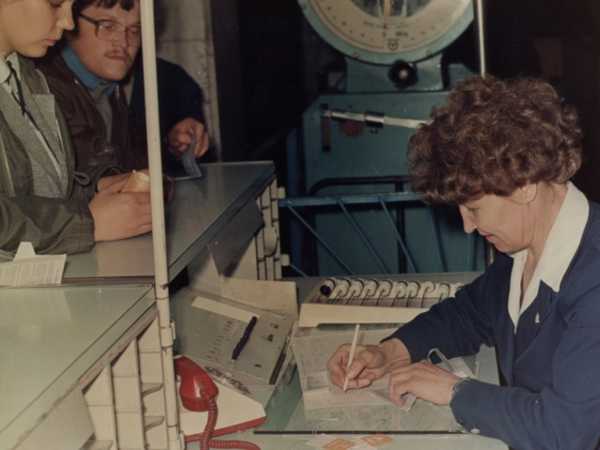 Регистрация пассажиров в 1967 году.