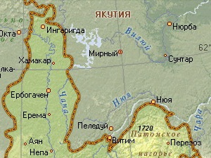 Границы между Иркутской областью и Якутией. Фото с сайта irucz.ru.