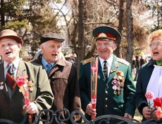 9 мая в Иркутске. Фото Анны Зарубиной.