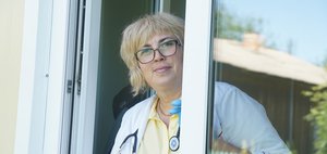 Плавучая поликлиника на ангарских берегах