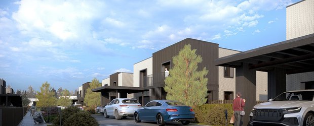 Клубный поселок «Камертон»: семья, сад, камин